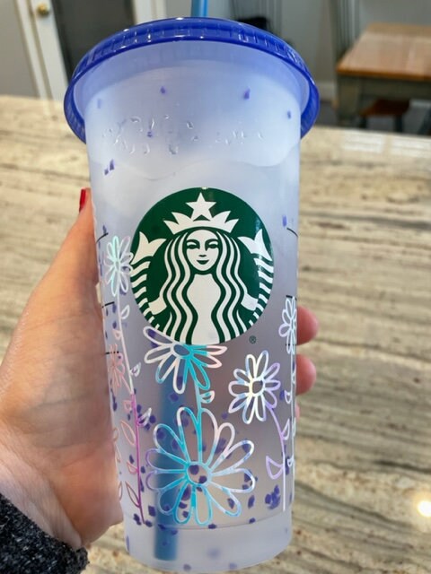 Starbucks Purple Confetti Color Changing Cup